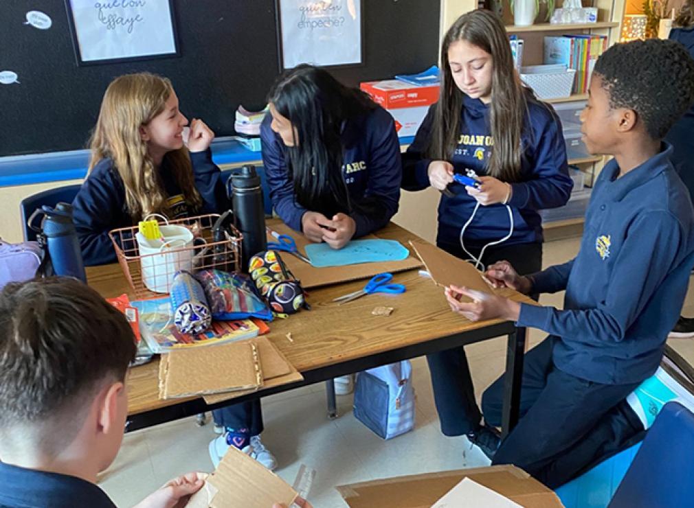 students in a classroom